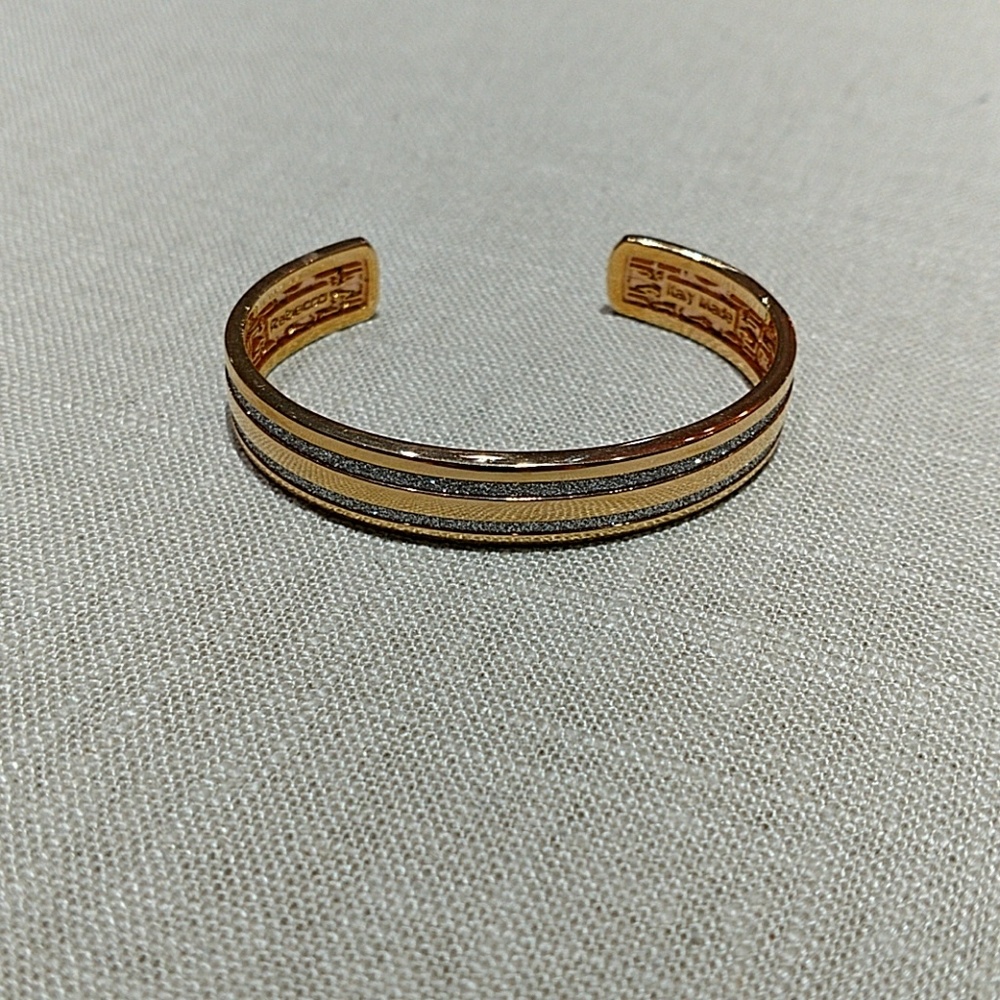 (Rebecca) rose gold plated Swarovski crystal cuff